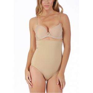 INSTANTFIGURE SHAPEWEAR HI-WAIST DOUBLE CONTROL SLIMMING PANTY WPY020 Beige S